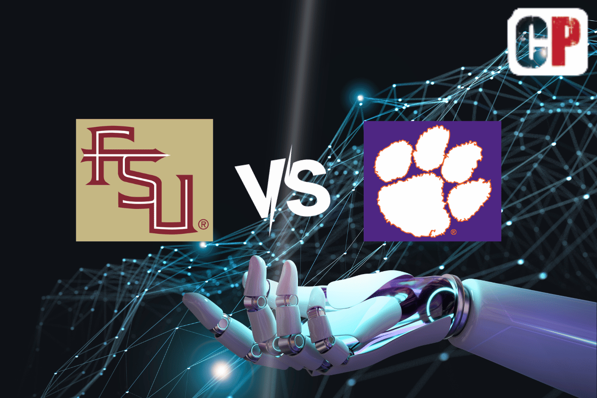 Florida State Seminoles at Clemson Tigers AI NCAA Football Prediction 9/23/2023