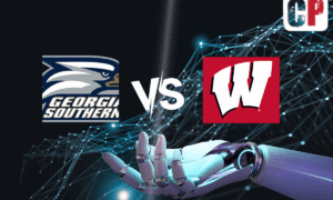 Georgia Southern Eagles at Wisconsin Badgers AI NCAA Football Prediction 9/16/2023