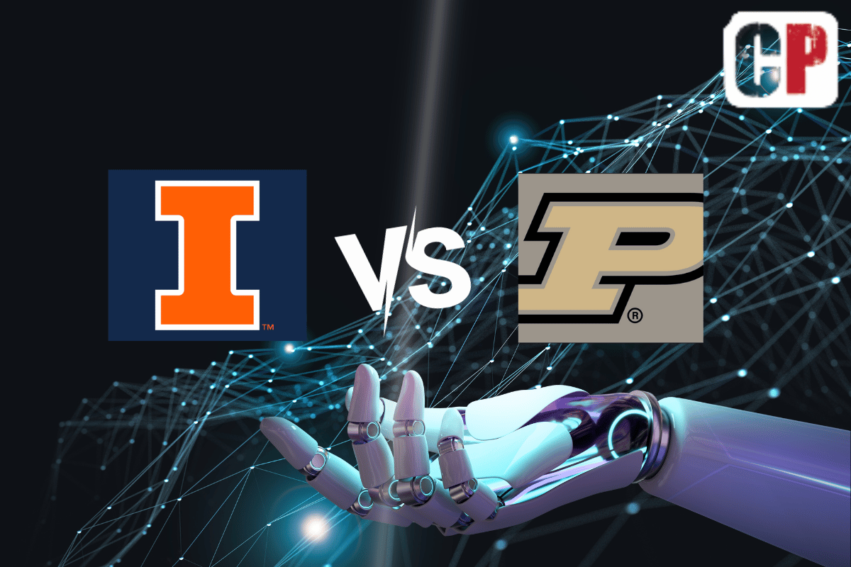Illinois Fighting Illini at Purdue Boilermakers AI NCAA Football Prediction 9/30/2023
