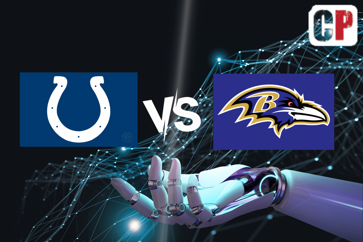 Indianapolis Colts at Baltimore Ravens AI NFL Prediction 9/24/2023