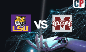 LSU Tigers at Mississippi State Bulldogs AI NCAA Football Prediction 9/16/2023