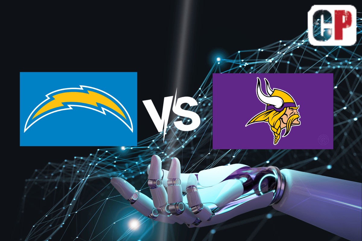 Los Angeles Chargers at Minnesota Vikings AI NFL Prediction 9/24/2023