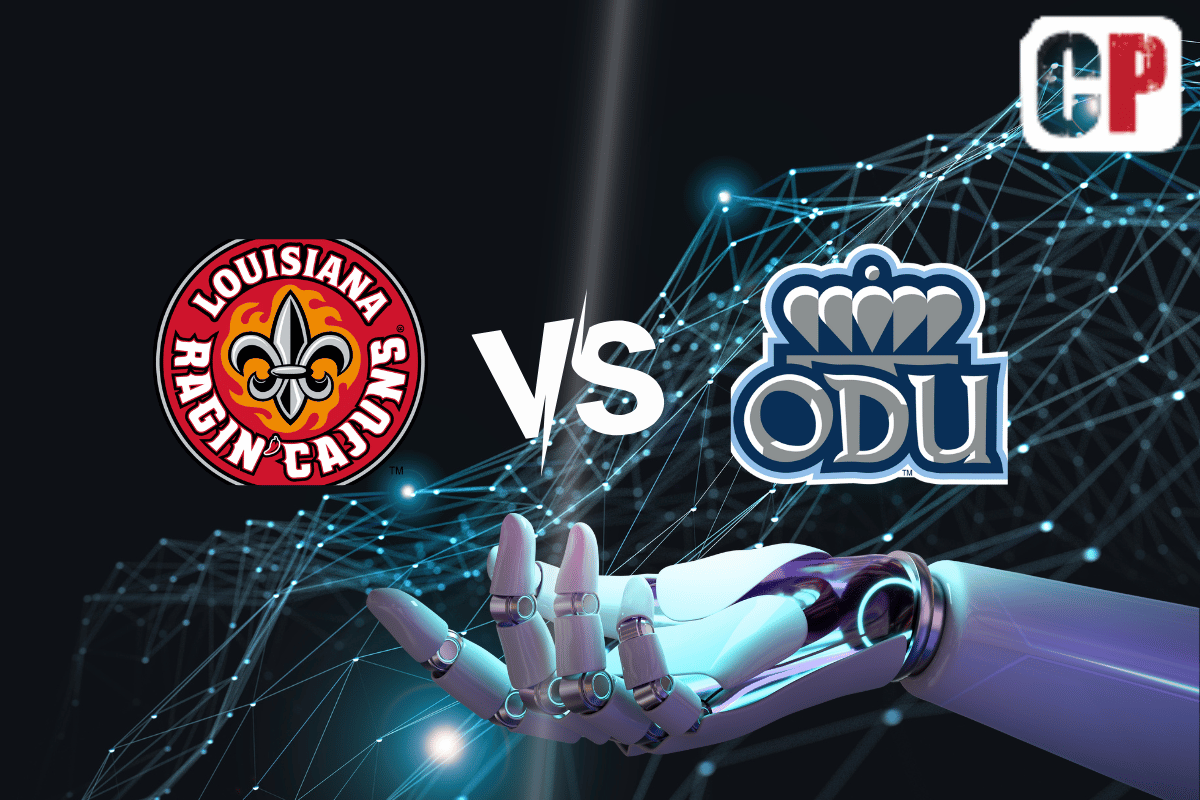 Louisiana Ragin Cajuns at Old Dominion Monarchs AI NCAA Football Prediction 9/9/2023