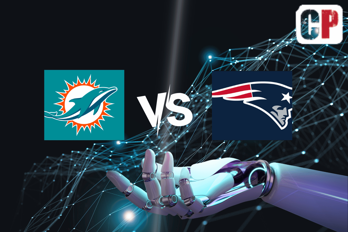 Miami Dolphins at New England Patriots AI NFL Prediction 9/17/2023