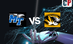 Middle Tennessee Blue Raiders at Missouri Tigers AI NCAA Football Prediction 9/9/2023