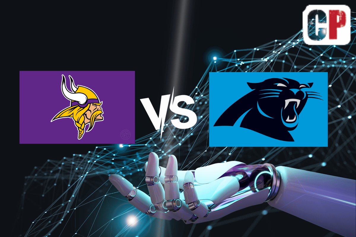 Minnesota Vikings at Carolina Panthers AI NFL Prediction 10/1/2023