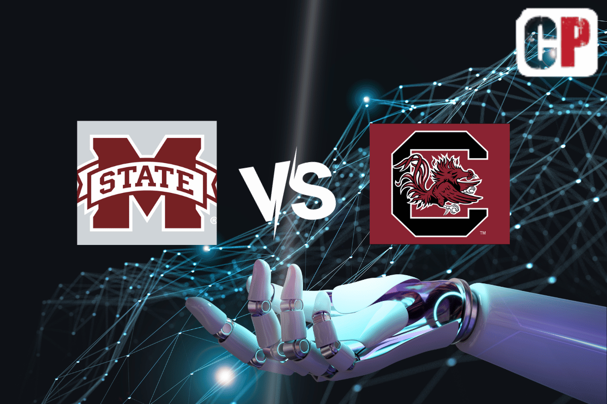 Mississippi State Bulldogs at South Carolina Gamecocks AI NCAA Football Prediction 9/23/2023