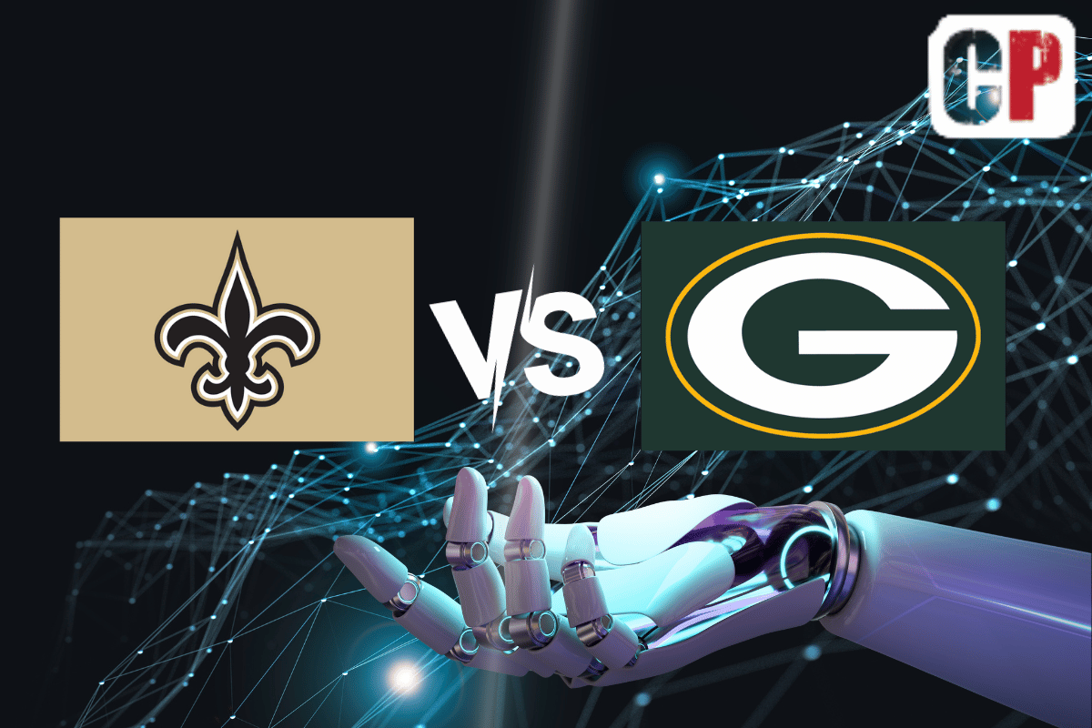 New Orleans Saints at Green Bay Packers AI NFL Prediction 9/24/2023