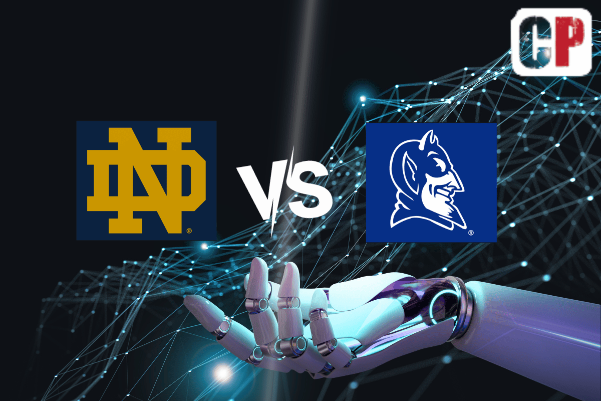 Notre Dame Fighting Irish at Duke Blue Devils AI NCAA Football Prediction 9/30/2023