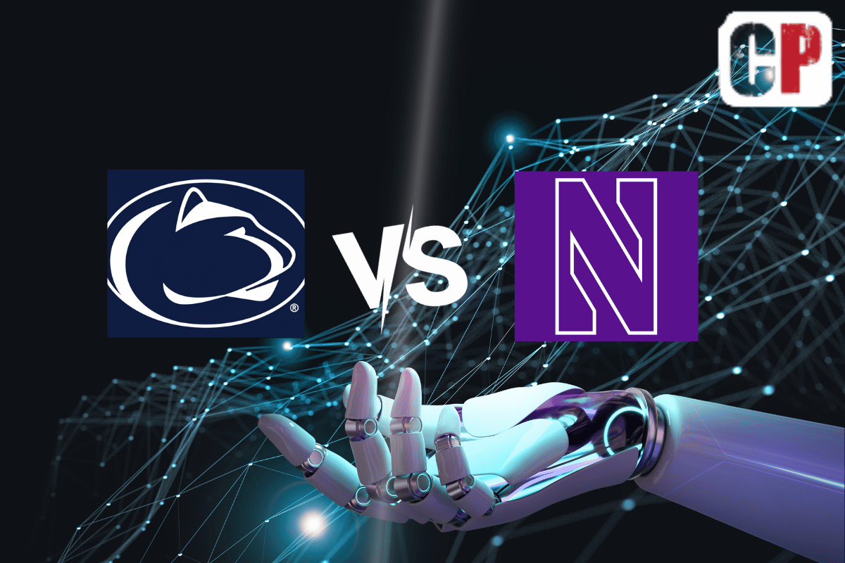 Penn State Nittany Lions at Northwestern Wildcats AI NCAA Football Prediction 9/30/2023