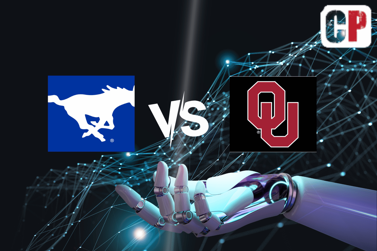 SMU Mustangs at Oklahoma Sooners AI NCAA Football Prediction 9/9/2023