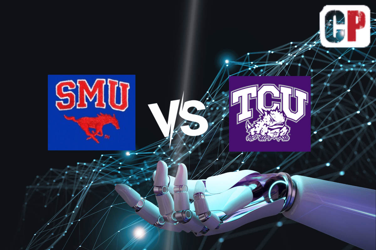 SMU Mustangs at TCU Horned Frogs AI NCAA Football Prediction 9/23/2023