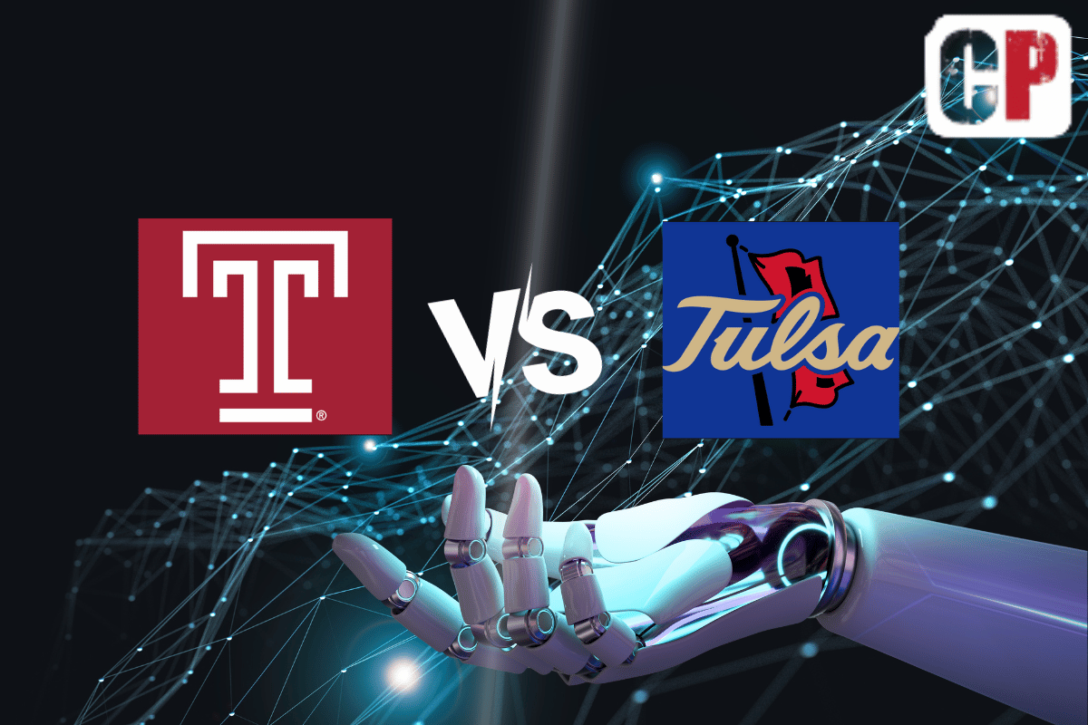 Temple Owls at Tulsa Golden Hurricane AI NCAA Football Prediction 9/28/2023