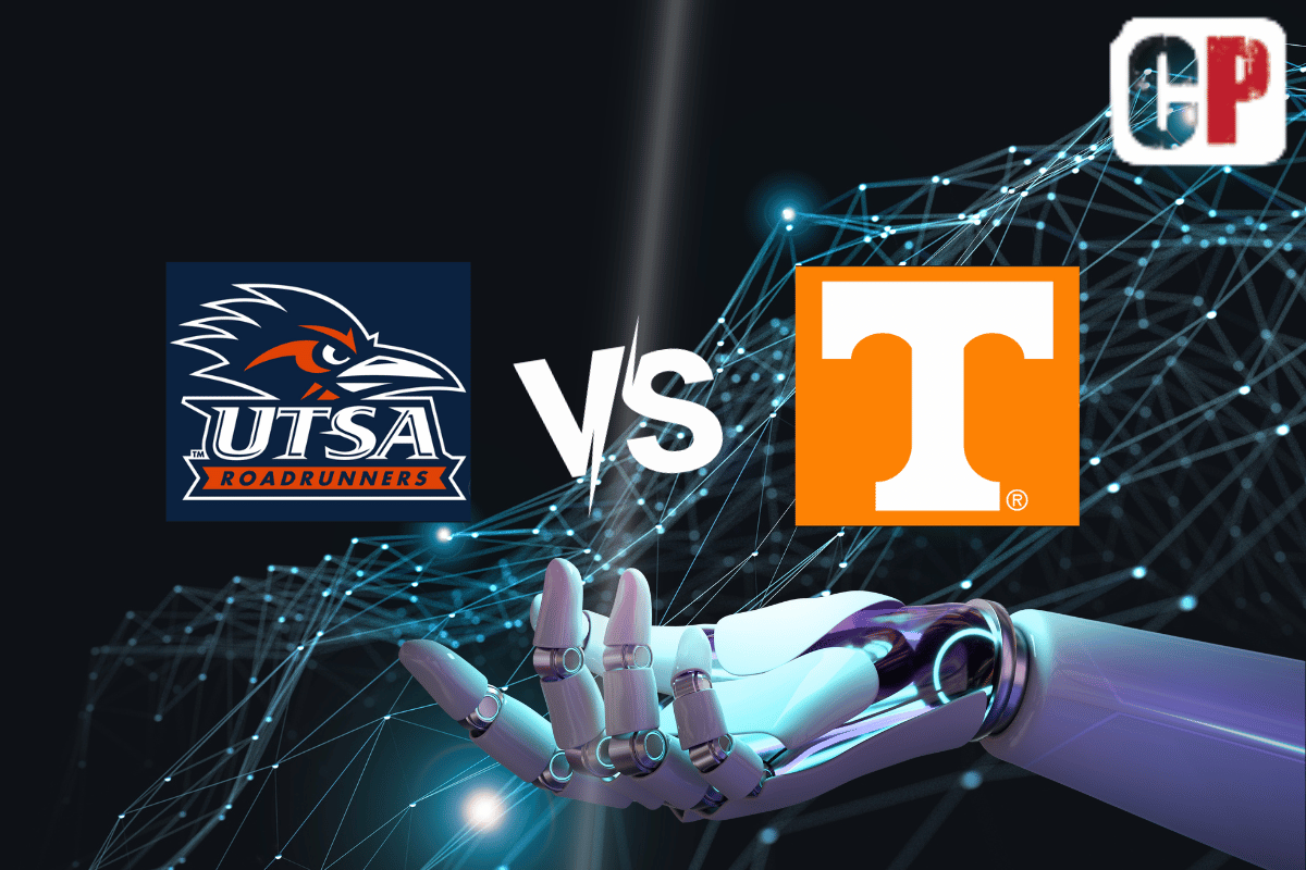 UTSA Roadrunners at Tennessee Volunteers AI NCAA Football Prediction 9/23/2023