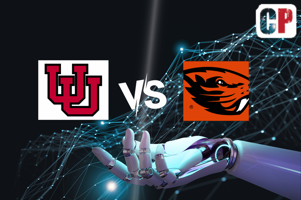 Utah Utes at Oregon State Beavers AI NCAA Football Prediction 9/29/2023