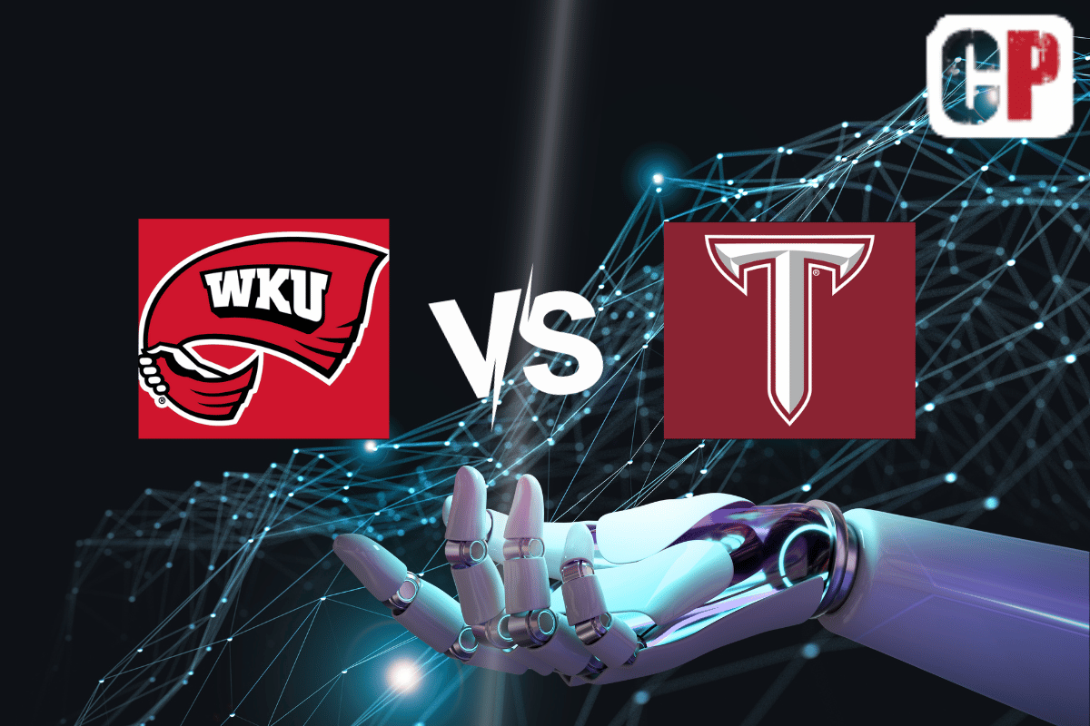 Western Kentucky Hilltoppers at Troy Trojans AI NCAA Football Prediction 9/23/2023