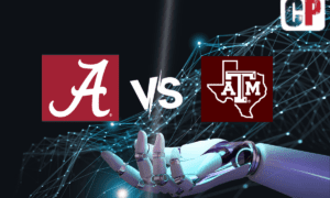 Alabama Crimson Tide at Texas A&M Aggies AI NCAA Football Prediction 10/7/2023