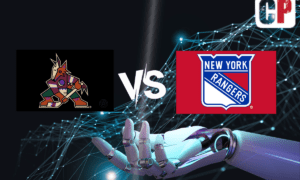 Arizona Coyotes at New York Rangers AI NHL Prediction 10/16/2023