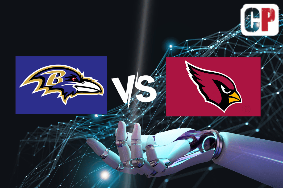 Baltimore Ravens at Arizona Cardinals AI NFL Prediction 10/29/2023