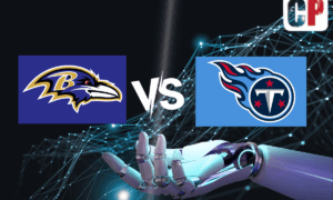 Baltimore Ravens at Tennessee Titans AI NFL Prediction 10/15/2023