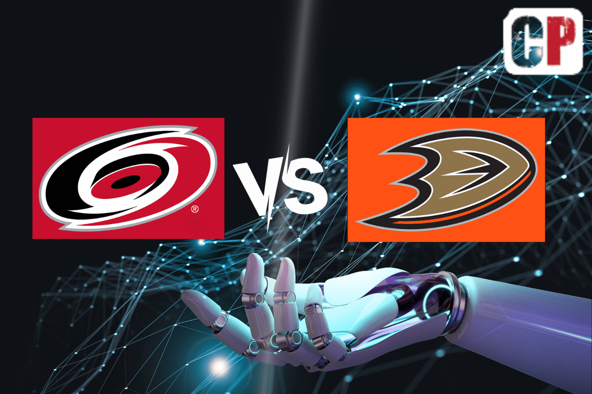 Carolina Hurricanes at Anaheim Ducks AI NHL Prediction 10/15/2023
