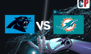 Carolina Panthers at Miami Dolphins AI NFL Prediction 10/15/2023
