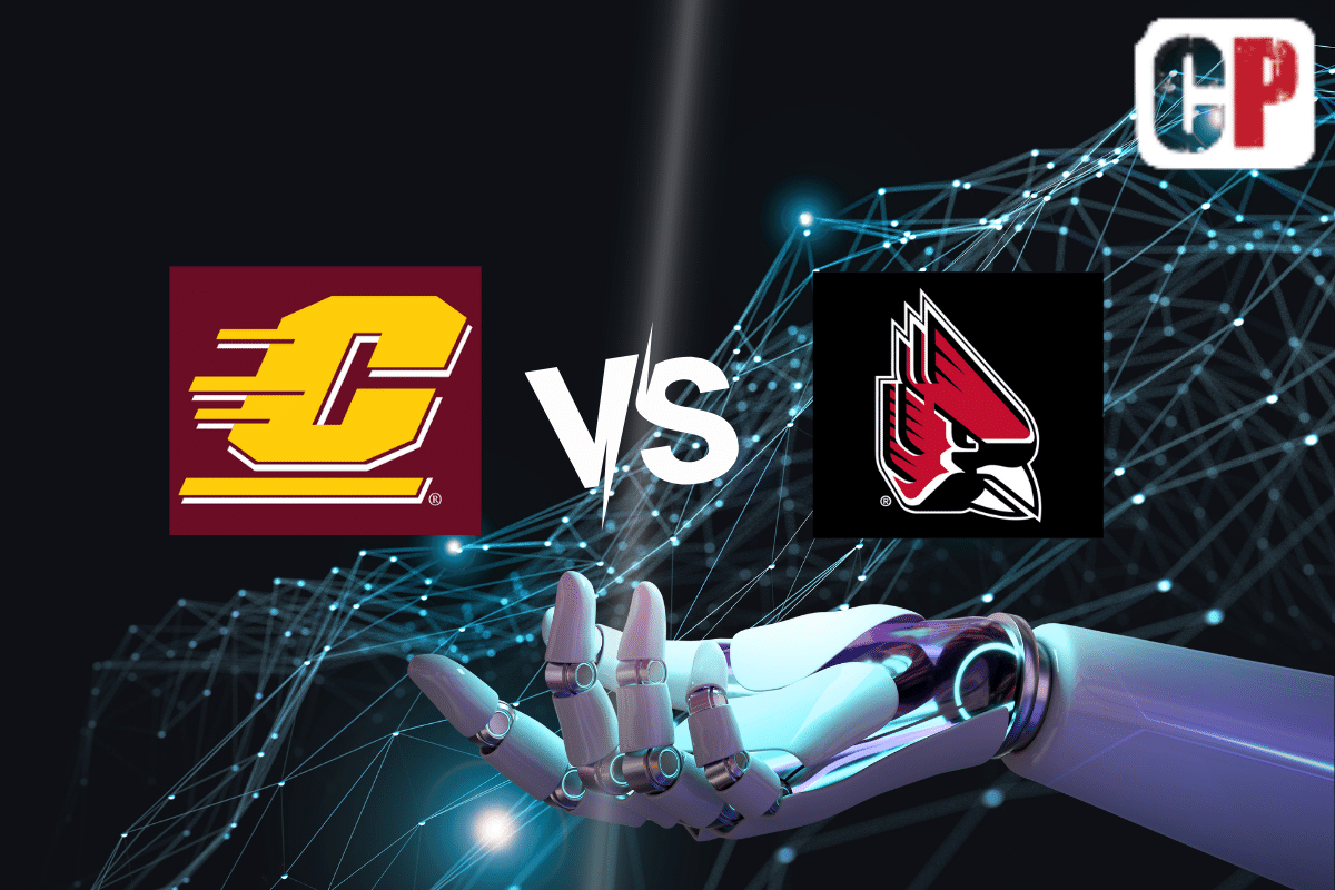 Central Michigan Chippewas at Ball State Cardinals AI NCAA Football Prediction 10/21/2023
