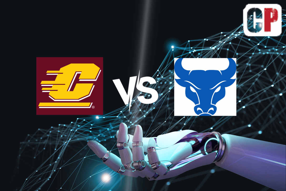 Central Michigan Chippewas at Buffalo Bulls AI NCAA Football Prediction 10/7/2023