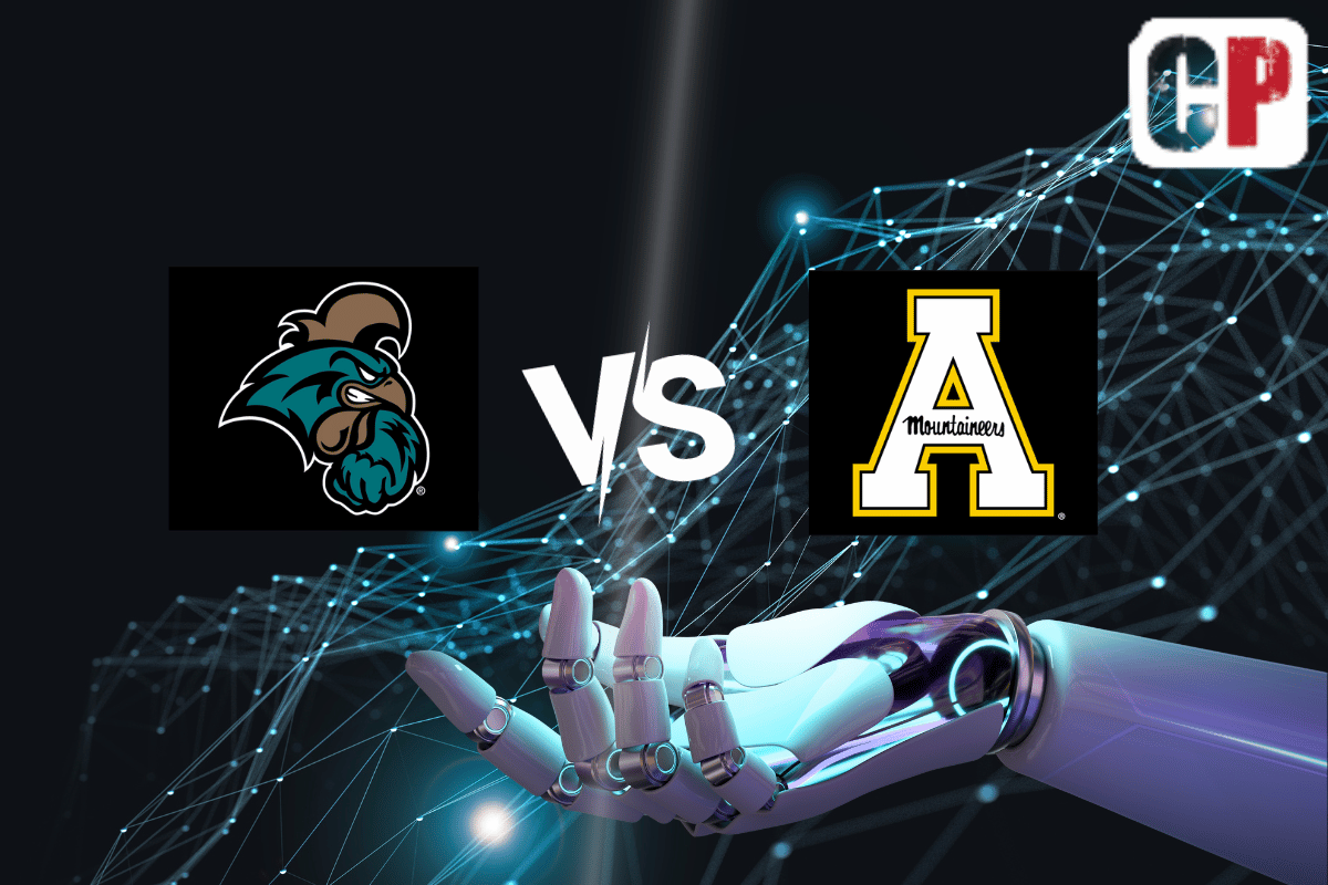 Coastal Carolina Chanticleers at Appalachian State Mountaineers AI NCAA Football Prediction 10/10/2023