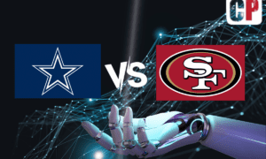 Dallas Cowboys at San Francisco 49ers AI NFL Prediction 10/8/2023