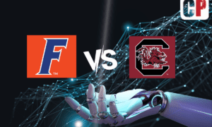 Florida Gators at South Carolina Gamecocks AI NCAA Football Prediction 10/14/2023