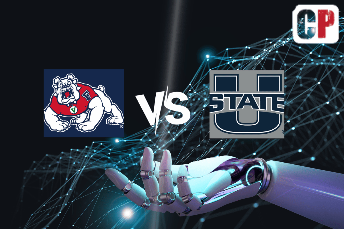 Fresno State Bulldogs at Utah State Aggies AI NCAA Football Prediction 10/13/2023