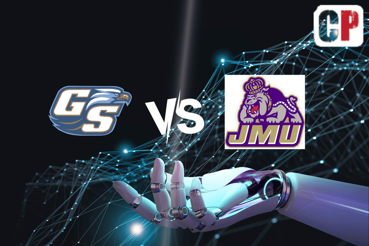 Georgia Southern Eagles at James Madison Dukes AI NCAA Football Prediction 10/14/2023