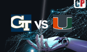 Georgia Tech Yellow Jackets at Miami Hurricanes AI NCAA Football Prediction 10/7/2023