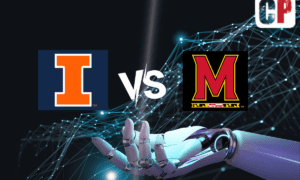 Illinois Fighting Illini at Maryland Terrapins AI NCAA Football Prediction 10/14/2023