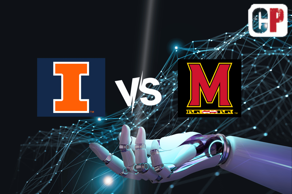Illinois Fighting Illini at Maryland Terrapins AI NCAA Football Prediction 10/14/2023