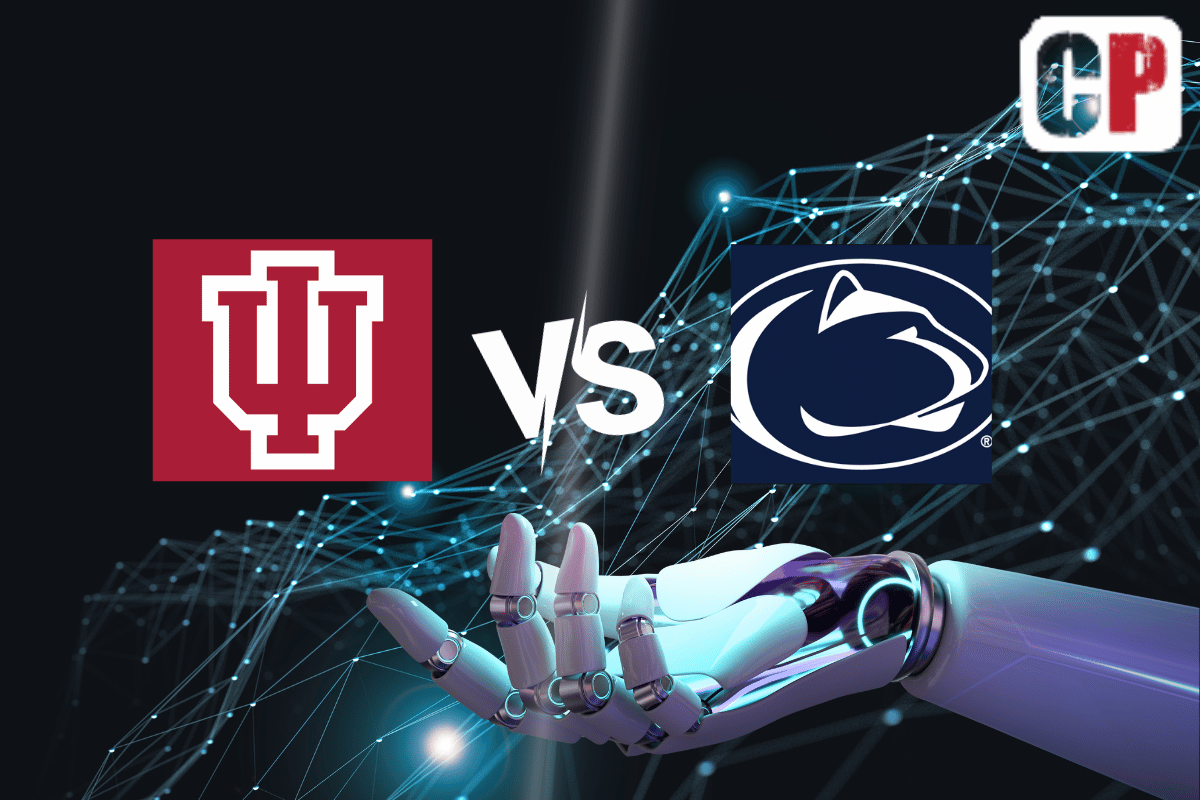 Indiana Hoosiers at Penn State Nittany Lions AI NCAA Football Prediction 10/28/2023