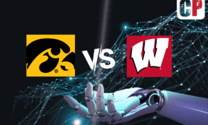 Iowa Hawkeyes at Wisconsin Badgers AI NCAA Football Prediction 10/14/2023