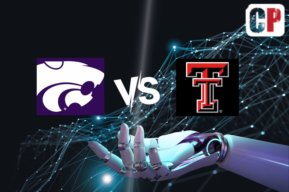 Kansas State Wildcats at Texas Tech Red Raiders AI NCAA Football Prediction 10/14/2023