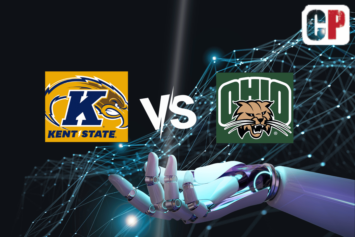 Kent State Golden Flashes at Ohio Bobcats AI NCAA Football Prediction 10/7/2023
