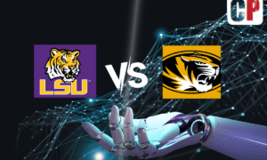 LSU Tigers at Missouri Tigers AI NCAA Football Prediction 10/7/2023