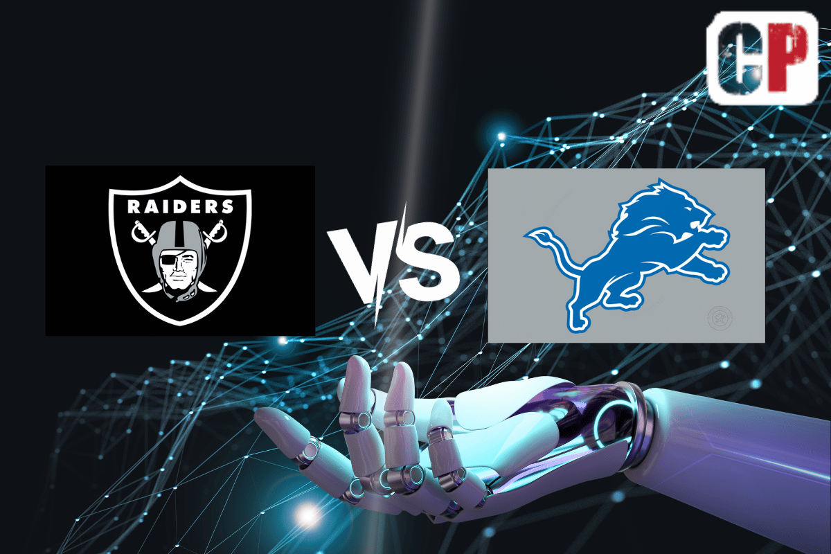 Las Vegas Raiders at Detroit Lions AI NFL Prediction 10/30/2023