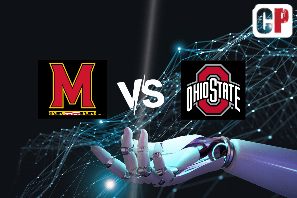 Maryland Terrapins at Ohio State Buckeyes AI NCAA Football Prediction 10/7/2023