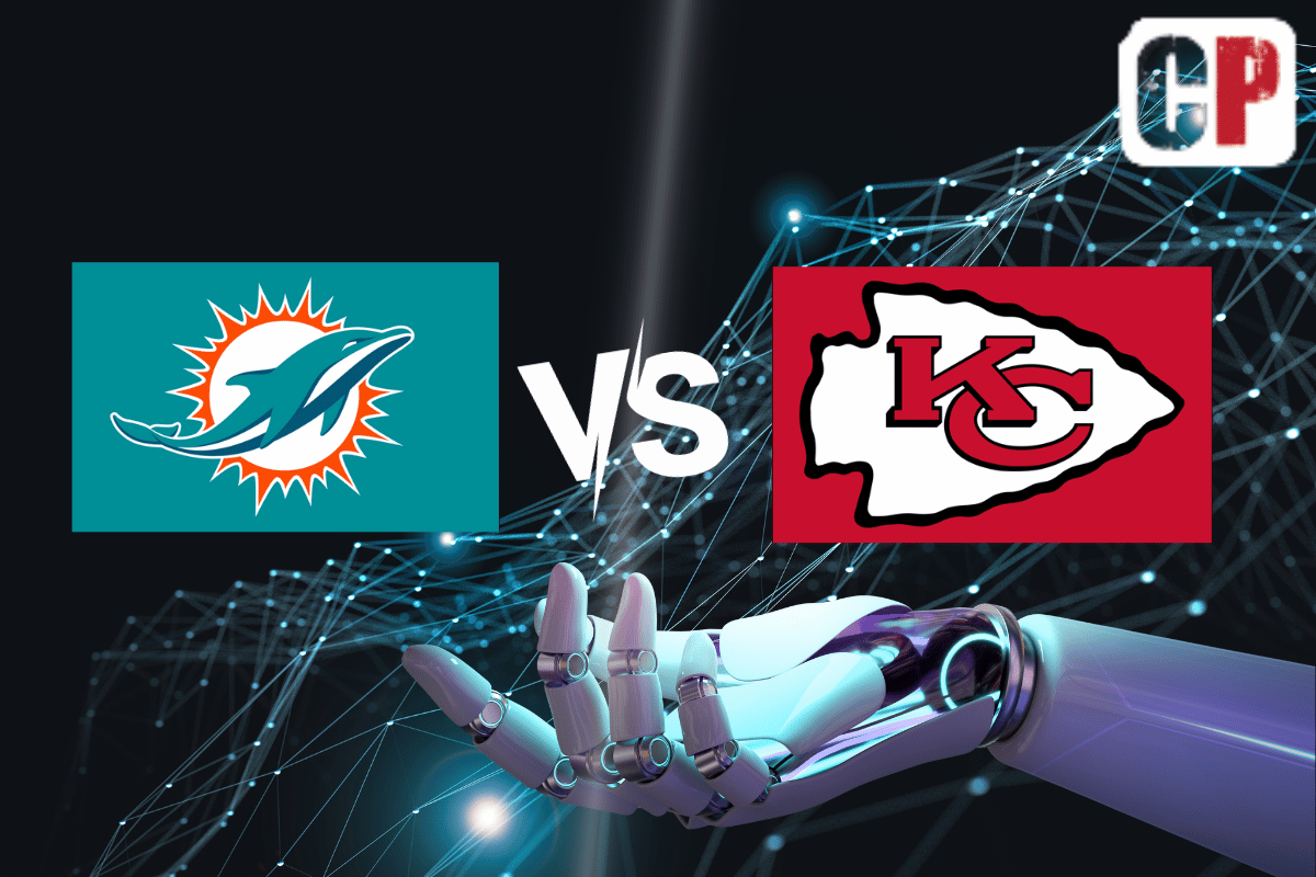 Miami Dolphins at Kansas City Chiefs AI NFL Prediction 11/5/2023