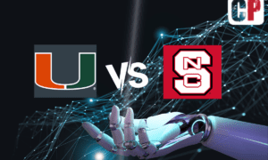 Miami Hurricanes at NC State Wolfpack AI NCAA Football Prediction 11/4/2023