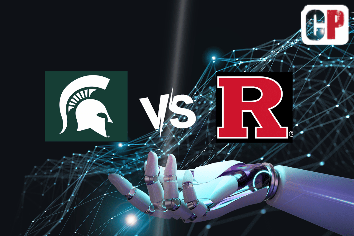 Michigan State Spartans at Rutgers Scarlet Knights AI NCAA Football Prediction 10/14/2023