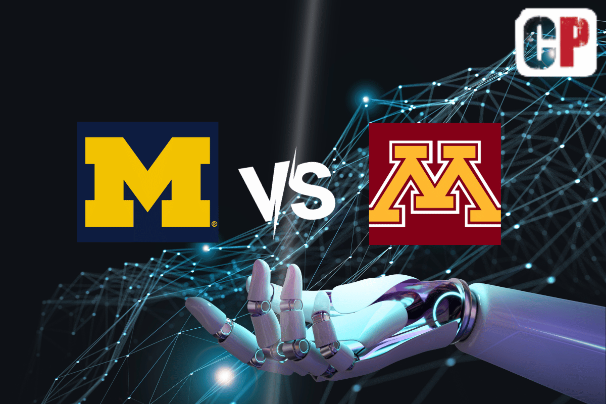 Michigan Wolverines at Minnesota Golden Gophers AI NCAA Football Prediction 10/7/2023