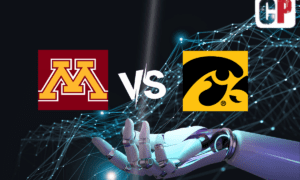 Minnesota Golden Gophers at Iowa Hawkeyes AI NCAA Football Prediction 10/21/2023