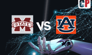 Mississippi State Bulldogs at Auburn Tigers AI NCAA Football Prediction 10/28/2023