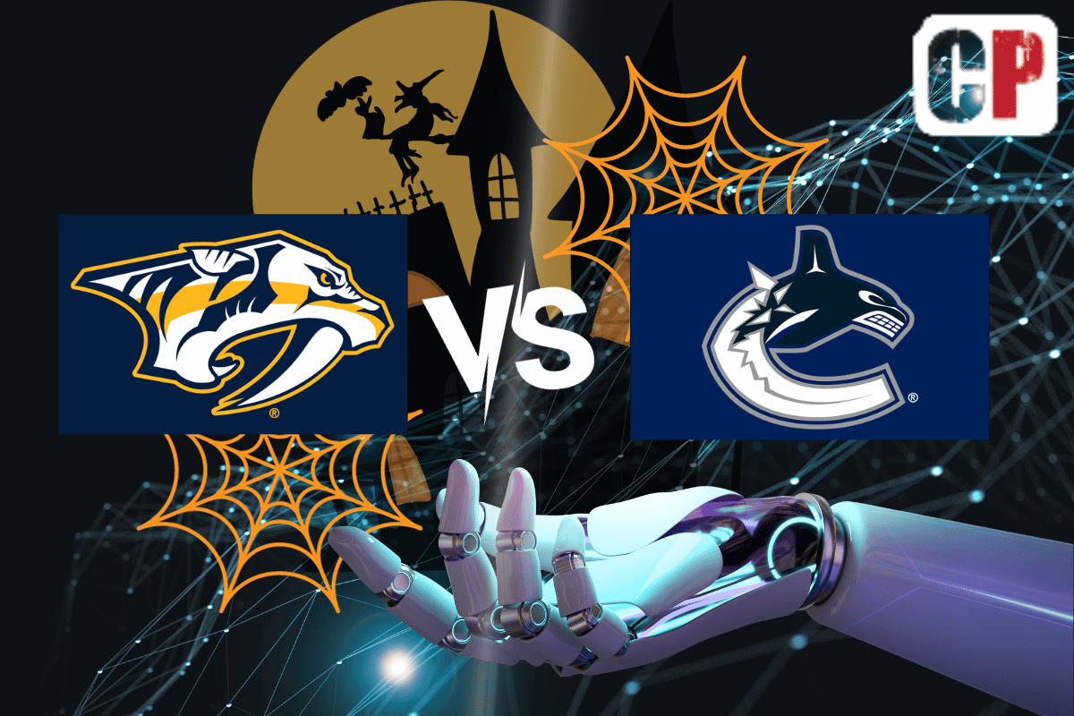 Nashville Predators at Vancouver Canucks AI NHL Prediction 10/31/2023